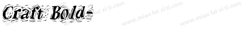 Craft Bold字体转换